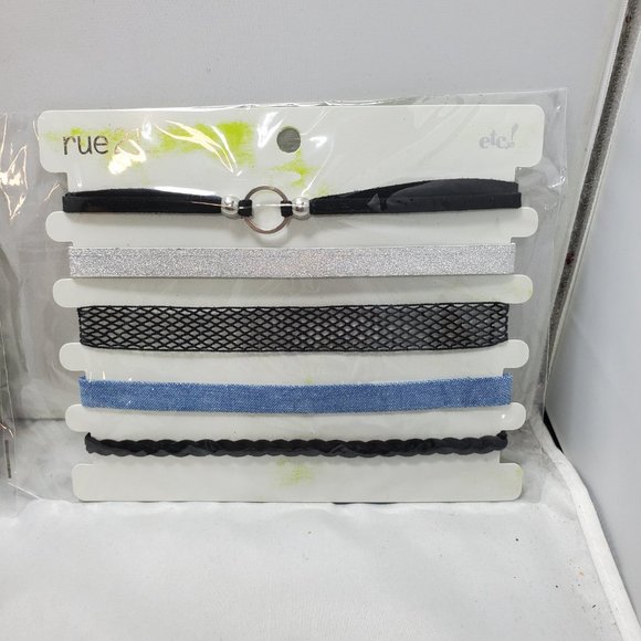Rue 21 2 cards of 5pc choker neck (total 10pcs) - Picture 2 of 8